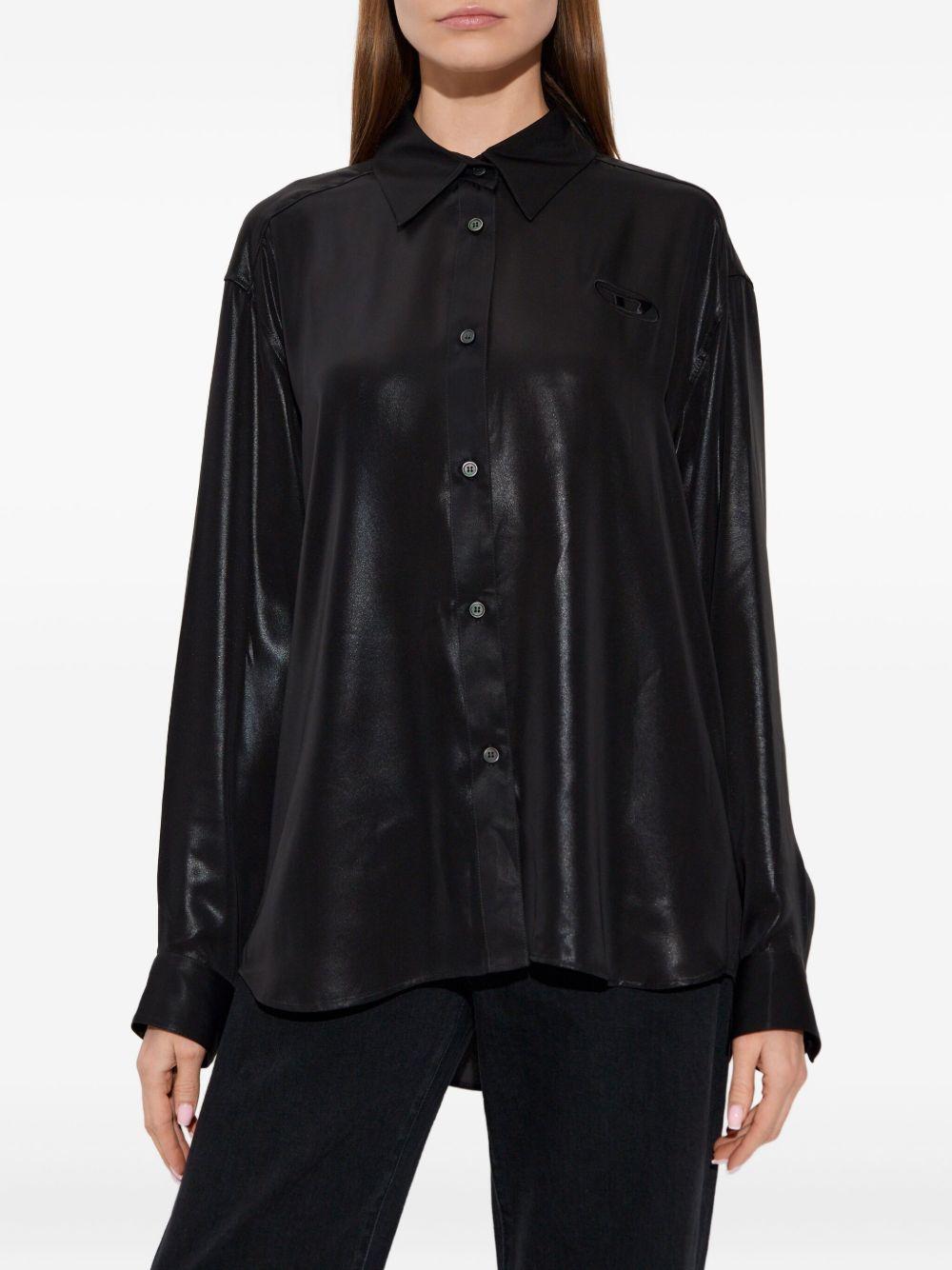 diesel shirts black - women