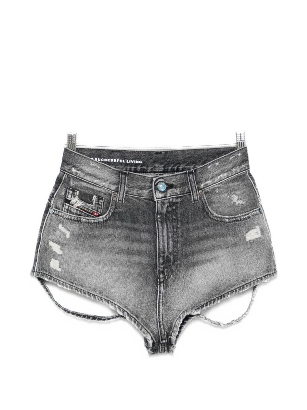 diesel shorts grey cotton - women