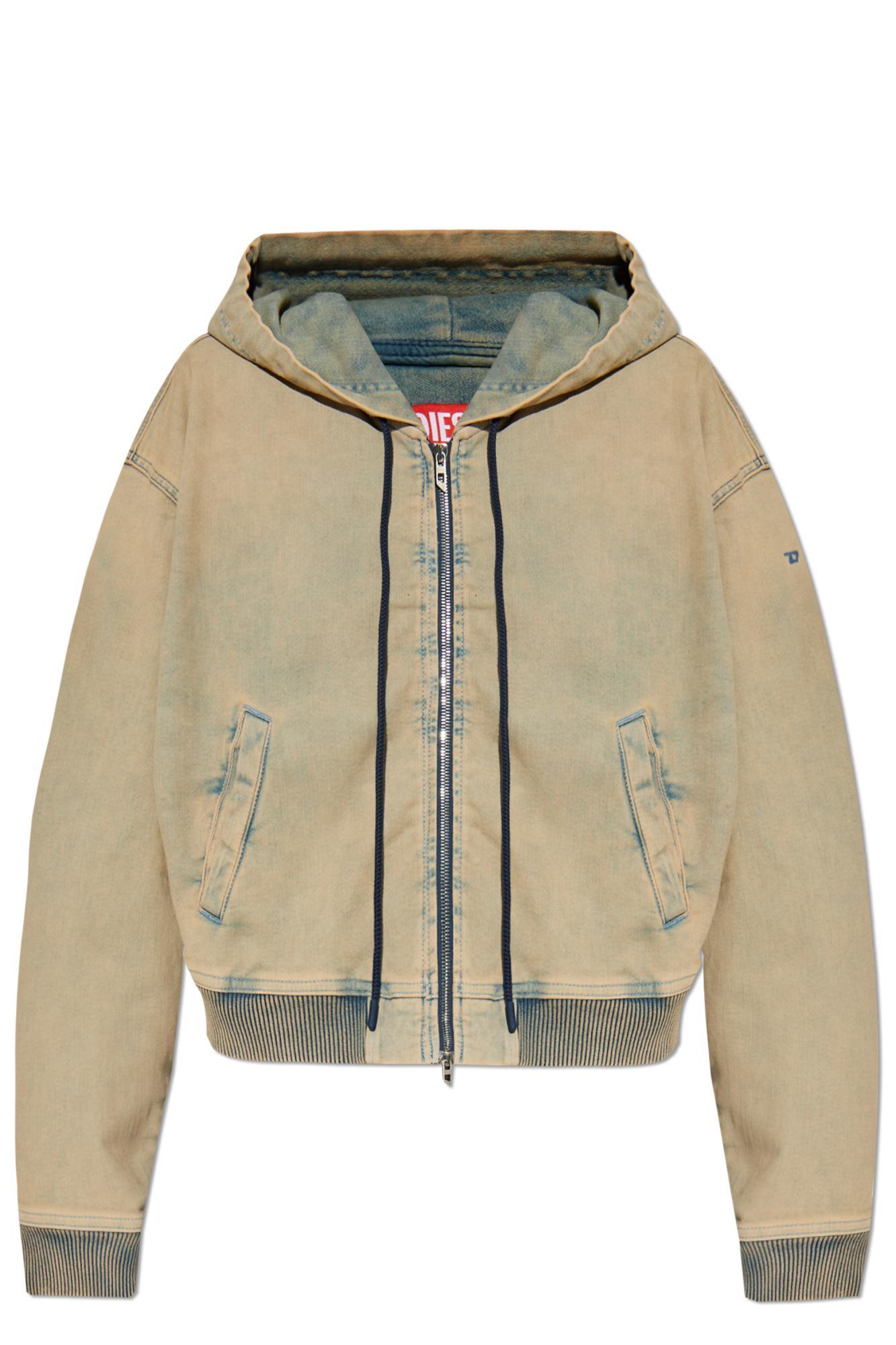 diesel sweatshirt `de-giri-crop`