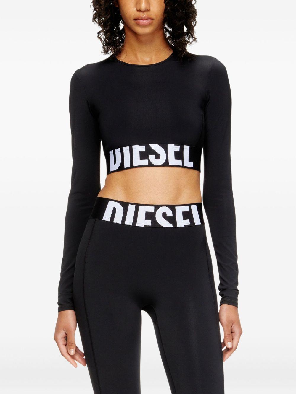 diesel t-shirts and polos black - women