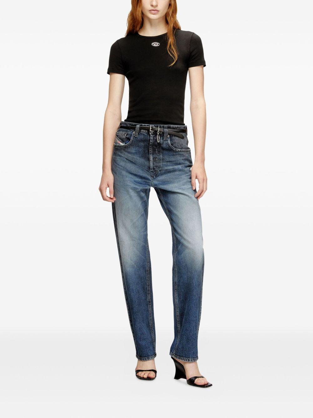 diesel t-shirts and polos black elastane cotton - women