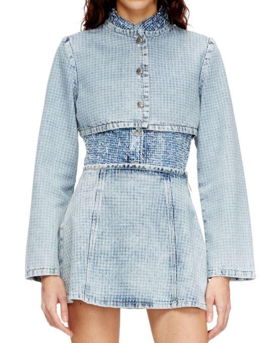 diesel t-shirts and polos light blue cotton - women