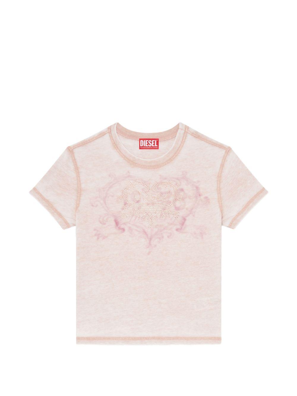 diesel t-shirts and polos powder - women