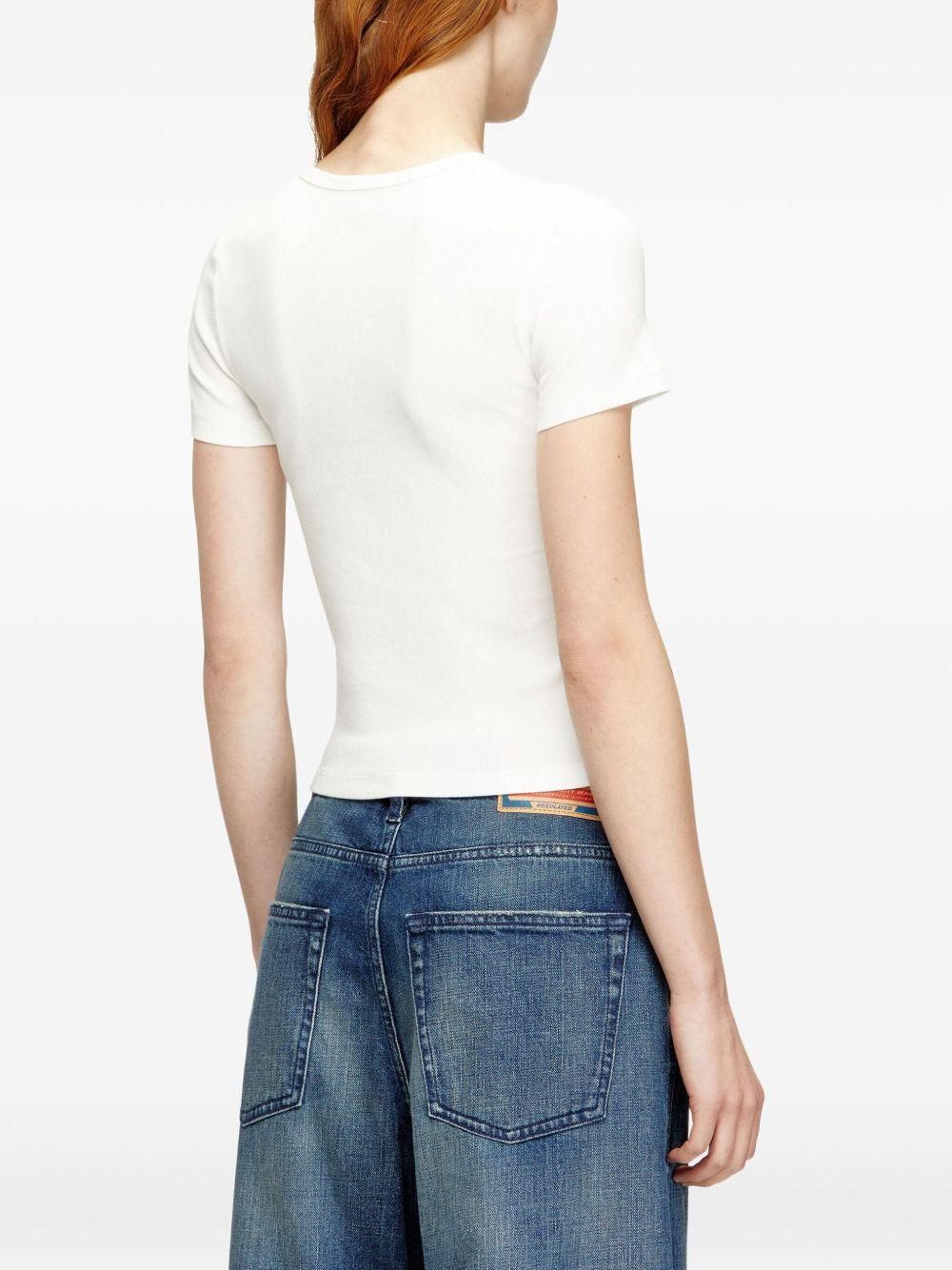 diesel t-shirts and polos white elastane cotton - women