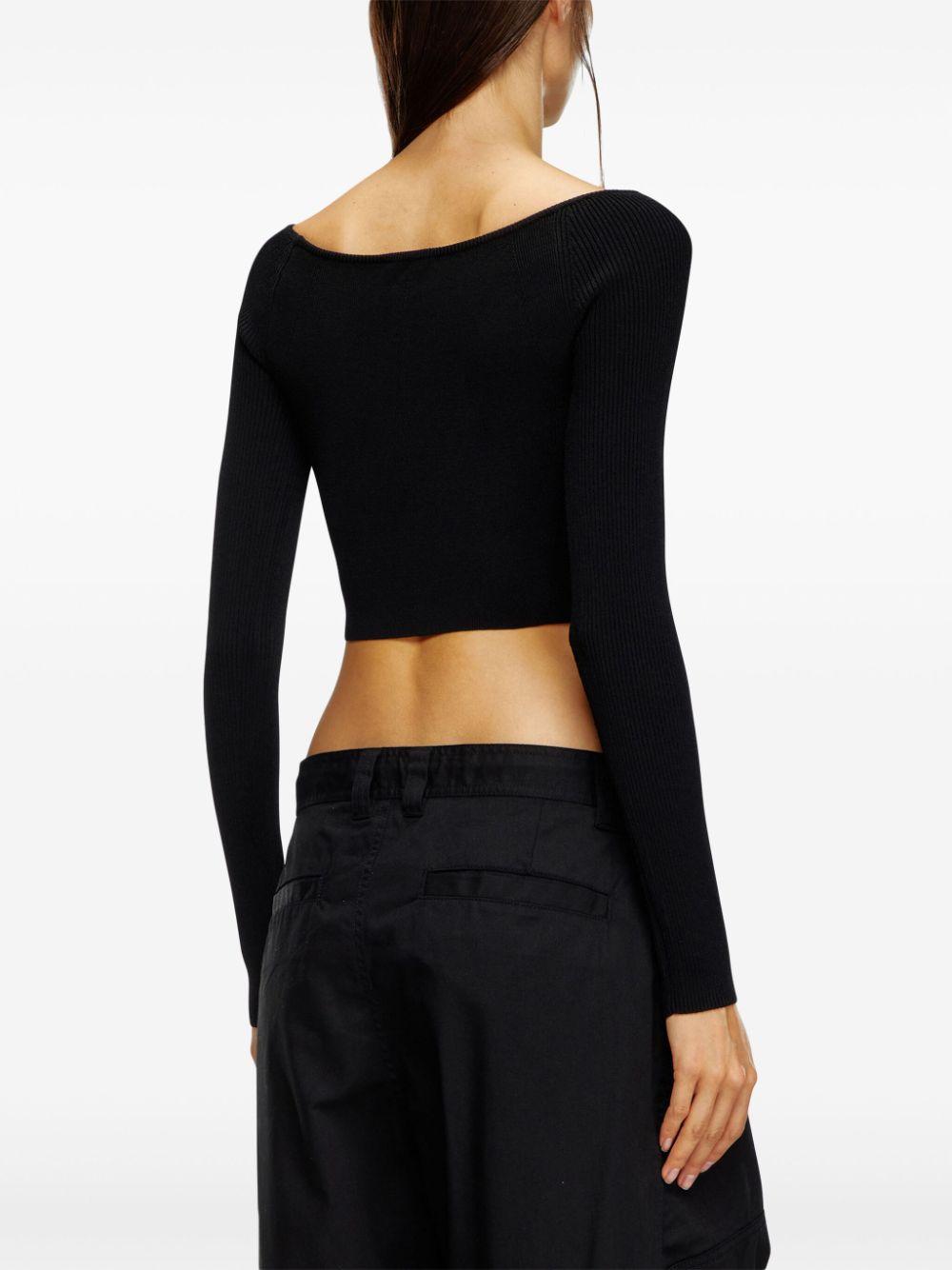 diesel top black fsc viscose - women