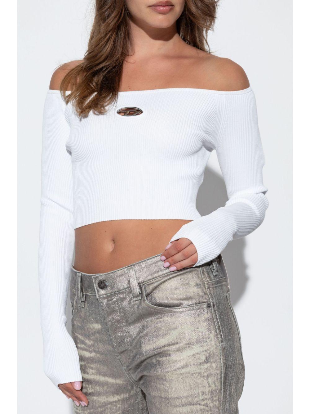 diesel top white viscose - women