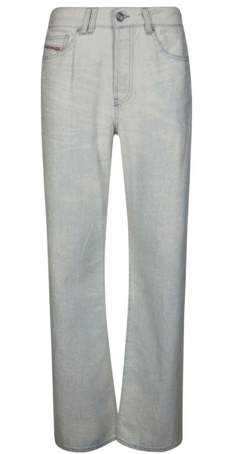 diesel trousers light blue denim - women