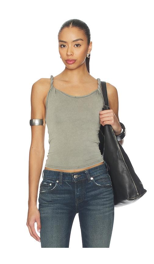 diesel twy tank top in grey.