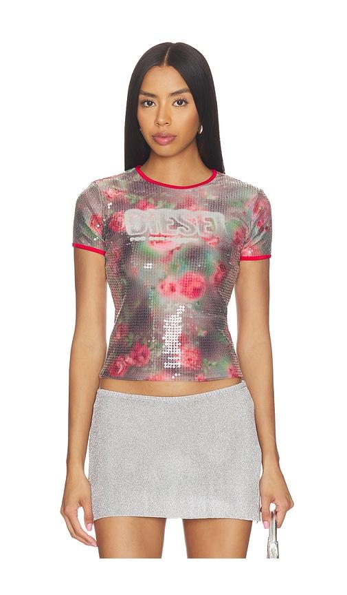 diesel unkyel top in grey,red.