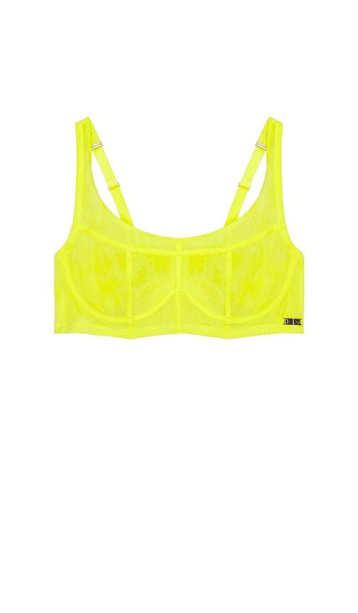 diesel x savage c longline bra in green.