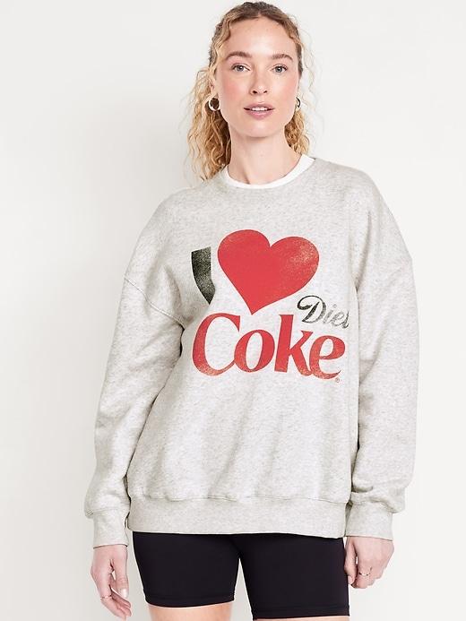 diet coke® socomfy oversized tunic sweatshirt