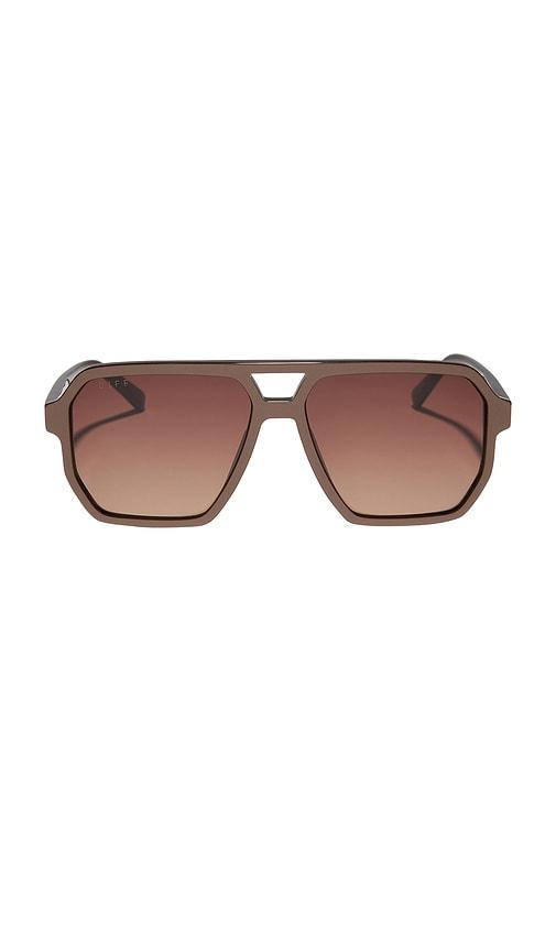 diff eyewear cameron sunglasses in brown.