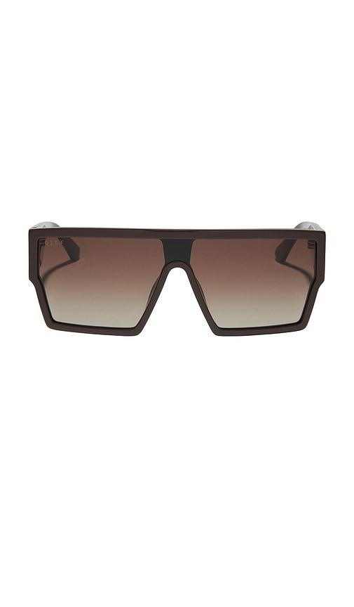 diff eyewear electra sunglasses in chocolate.