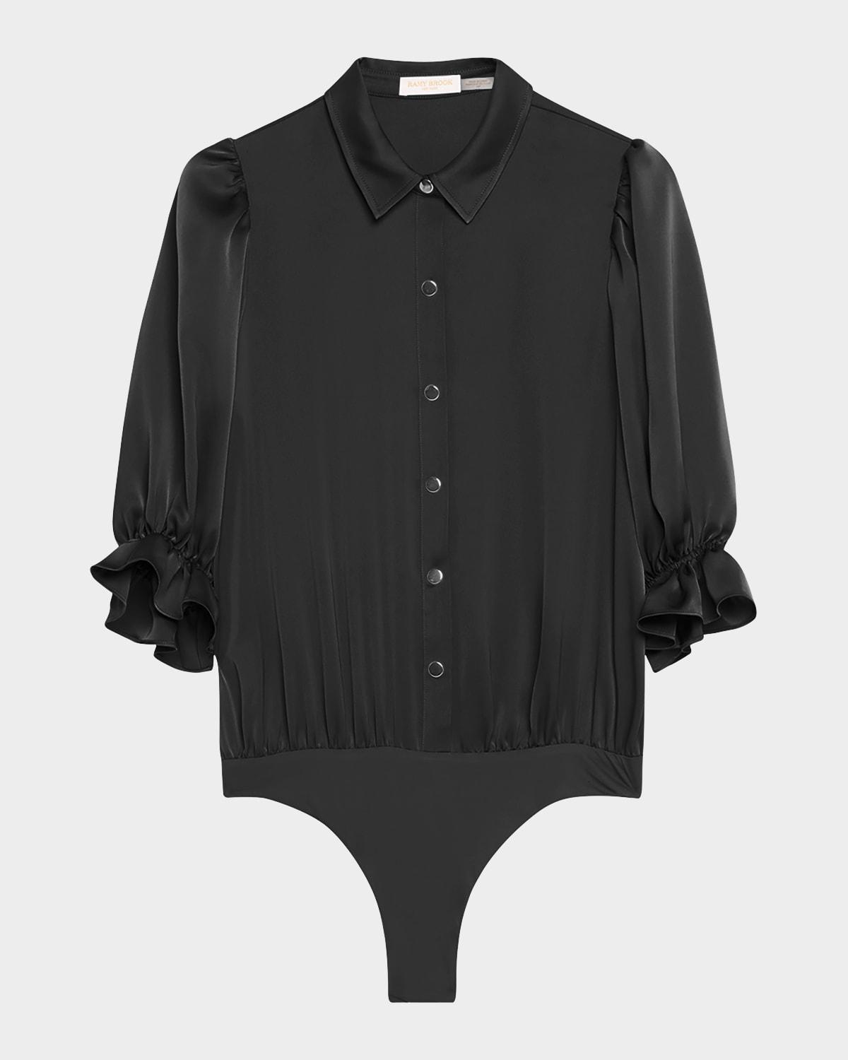 dina satin bodysuit