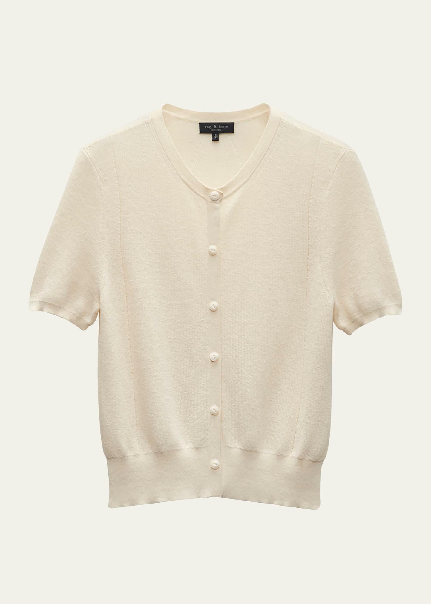 dina short-sleeve cardigan