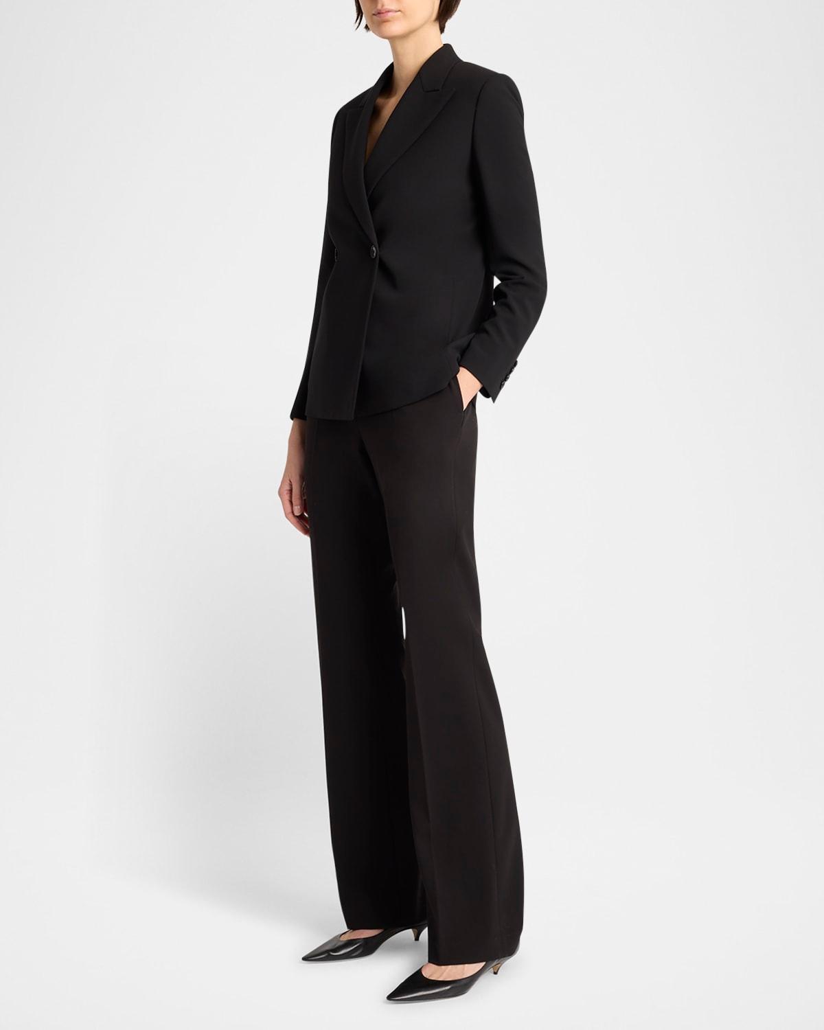 dina straight leg wool pants