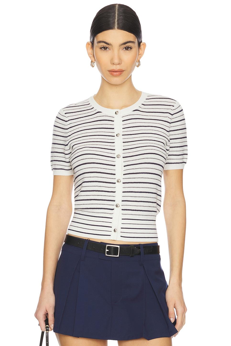 dina stripe cardigan top
