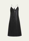 dinah silk midi slip dress