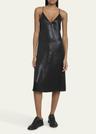 dinah silk midi slip dress