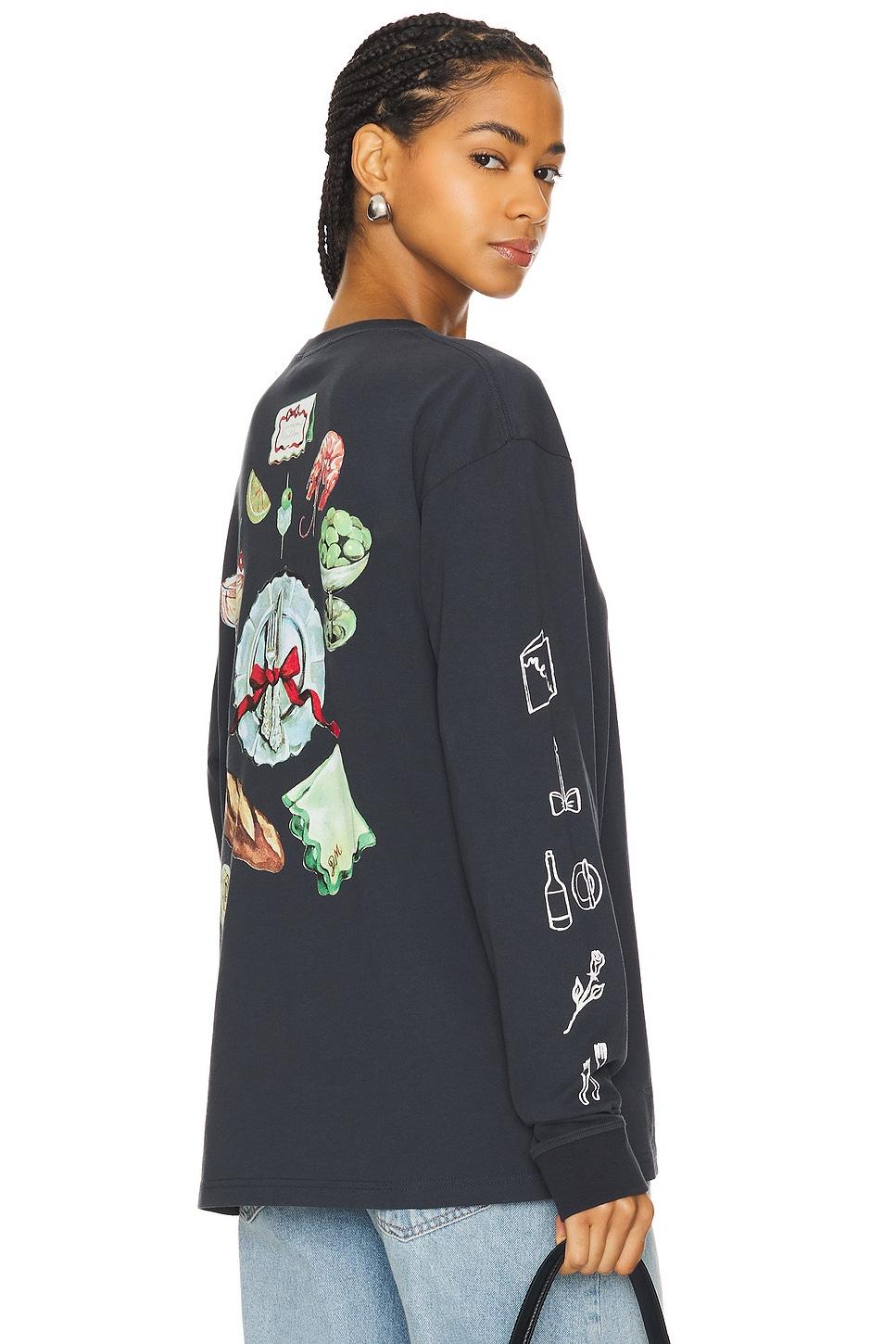 dinner party long sleeve tee
