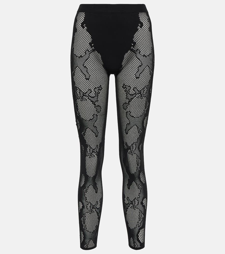 dion lee cobra fishnet leggings