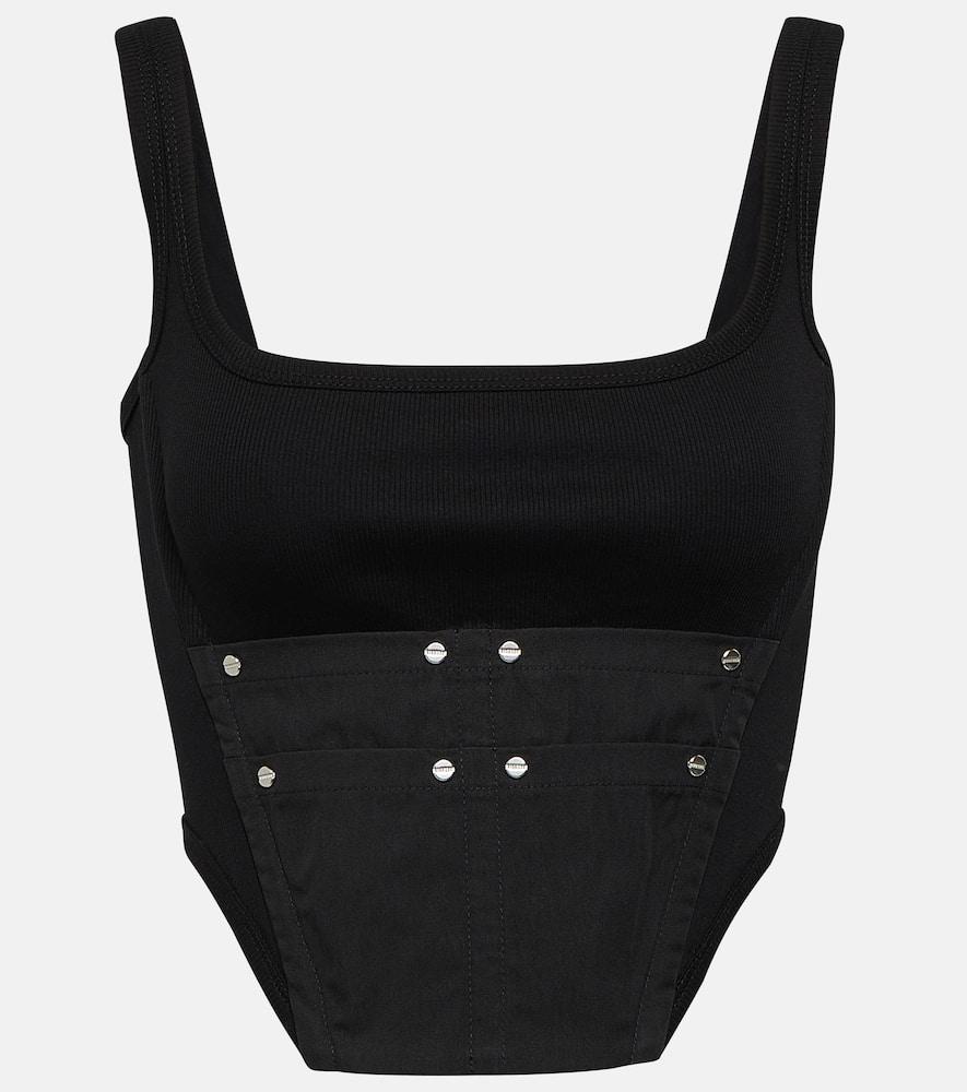 dion lee workwear cotton corset top
