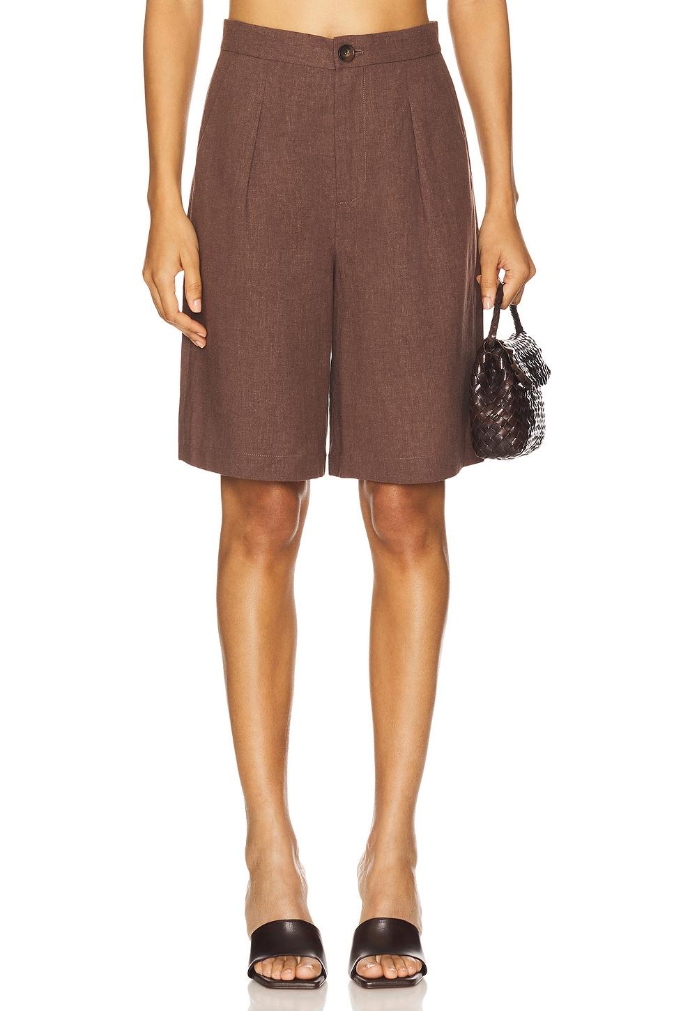 dion linen bermuda shorts