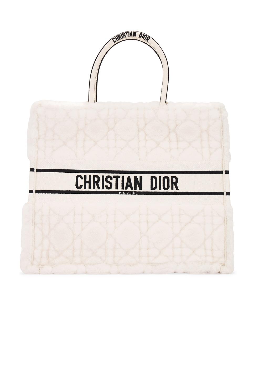 dior cannage book tote bag