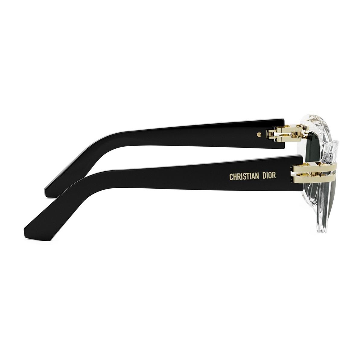 dior cdior b2u 89a4 trasparente nero acetate occhiali da sole - women