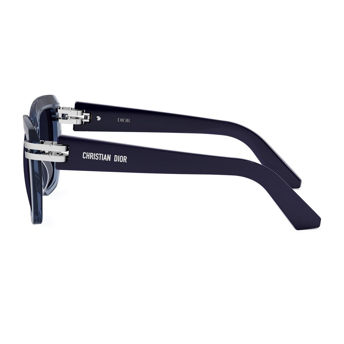 dior cdior s1i 80b0 blu trasparente acetate occhiali da sole - women