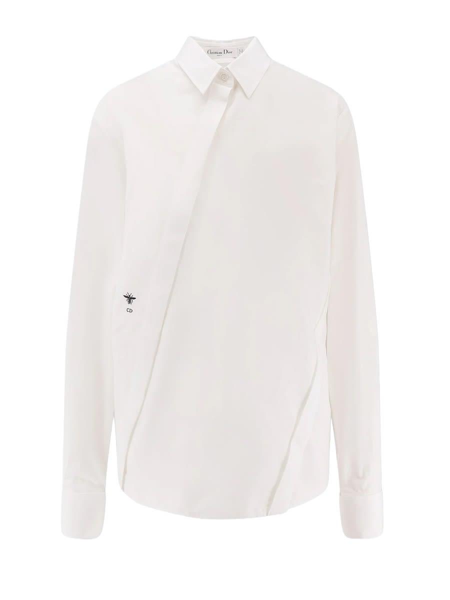 dior shirt with asymmetrical closure