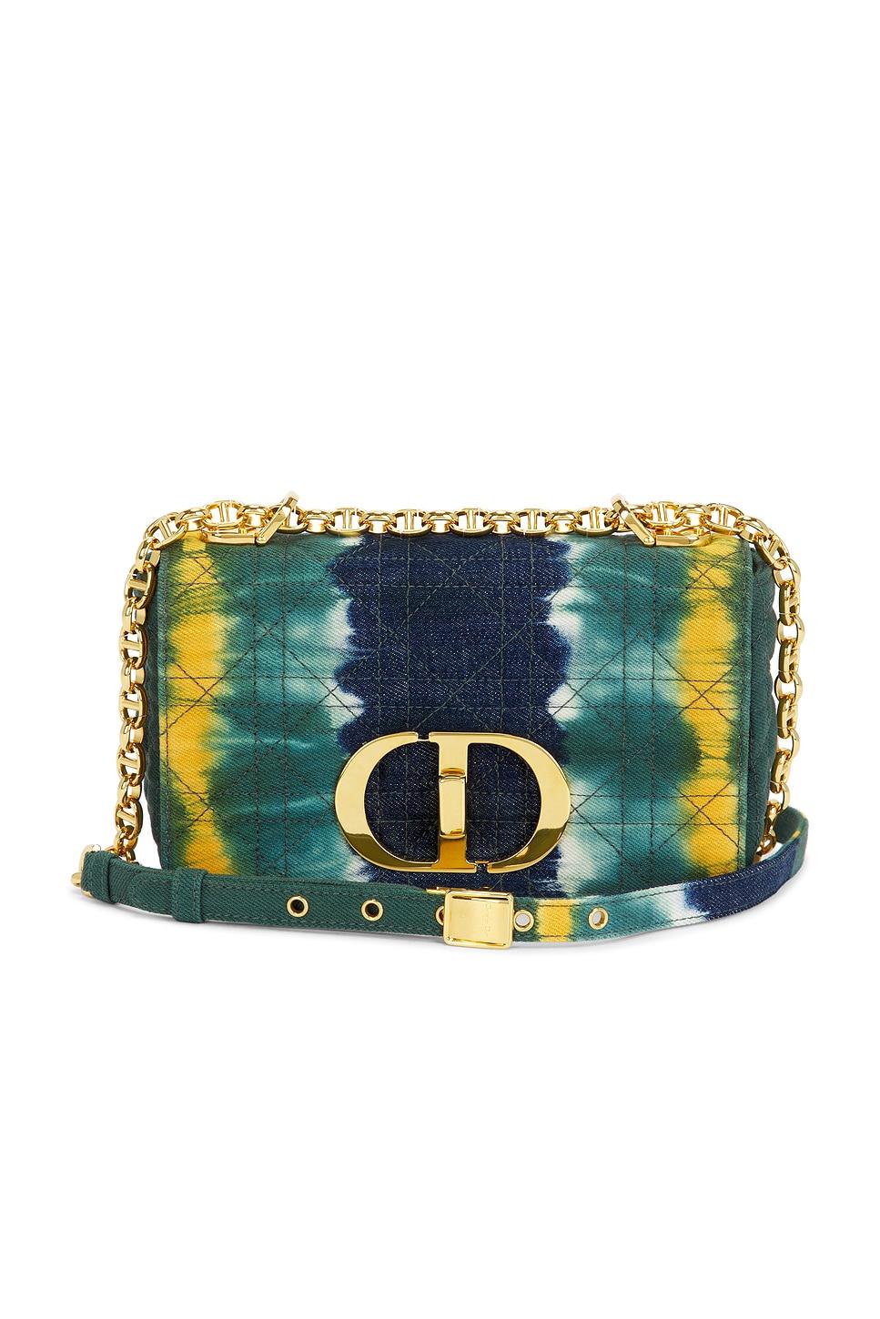 dior tie-dye denim caro shoulder bag