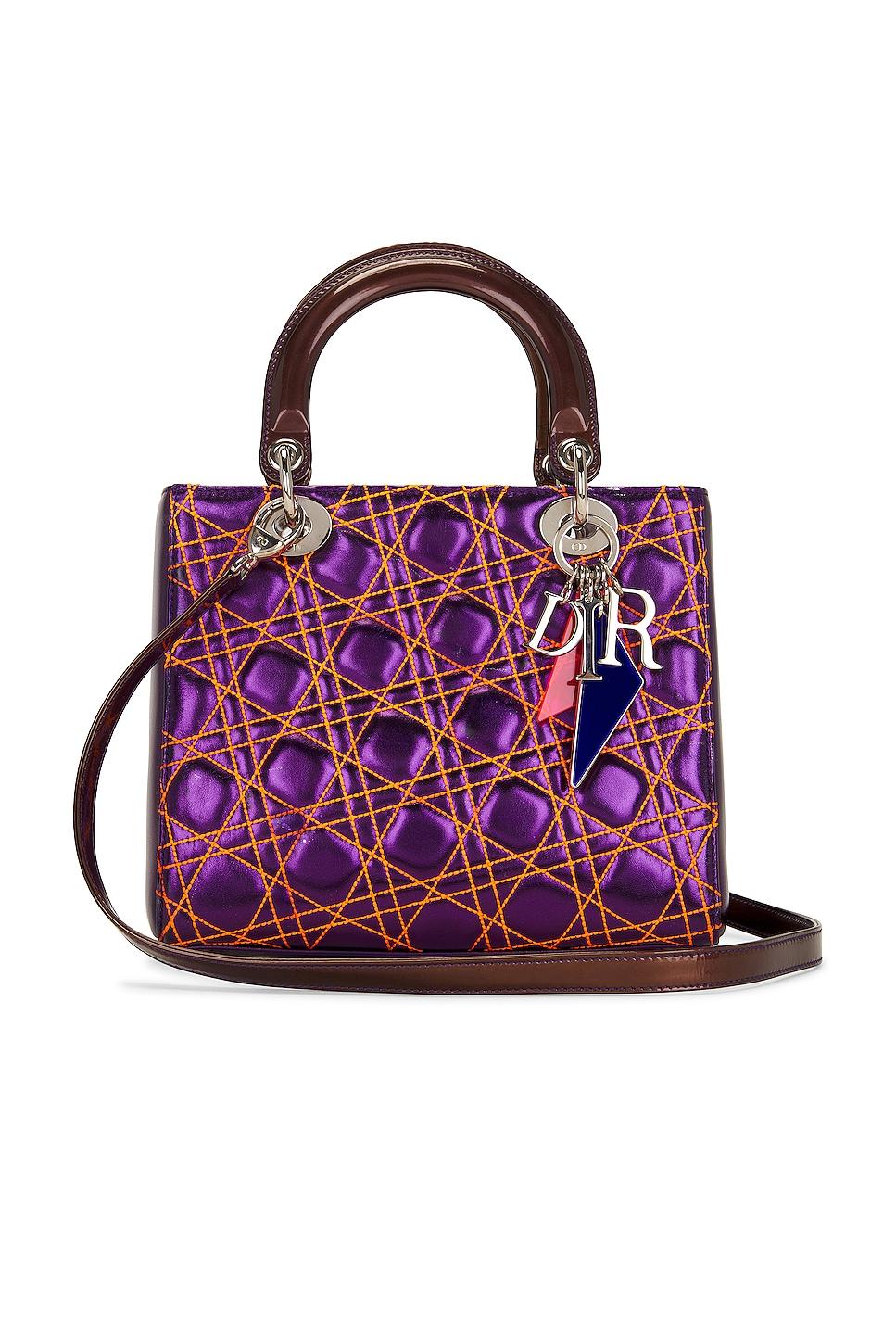 dior x anselm reyle cannage lady dior handbag