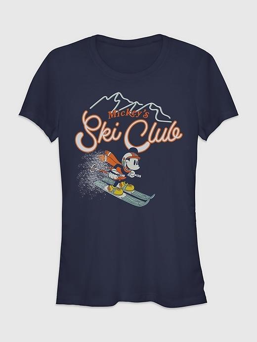 disney mickeys ski club graphic t-shirt