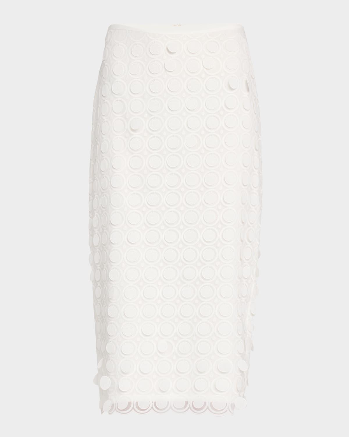 dita 2 woven paillette midi skirt