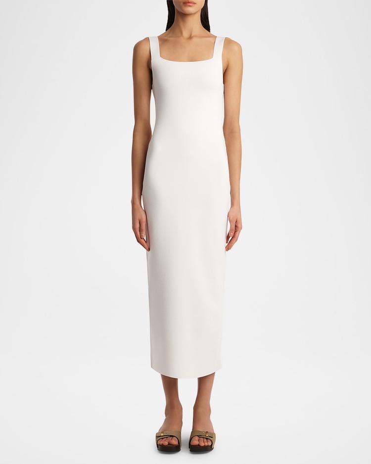 dixi square-neck sleeveless knit maxi dress
