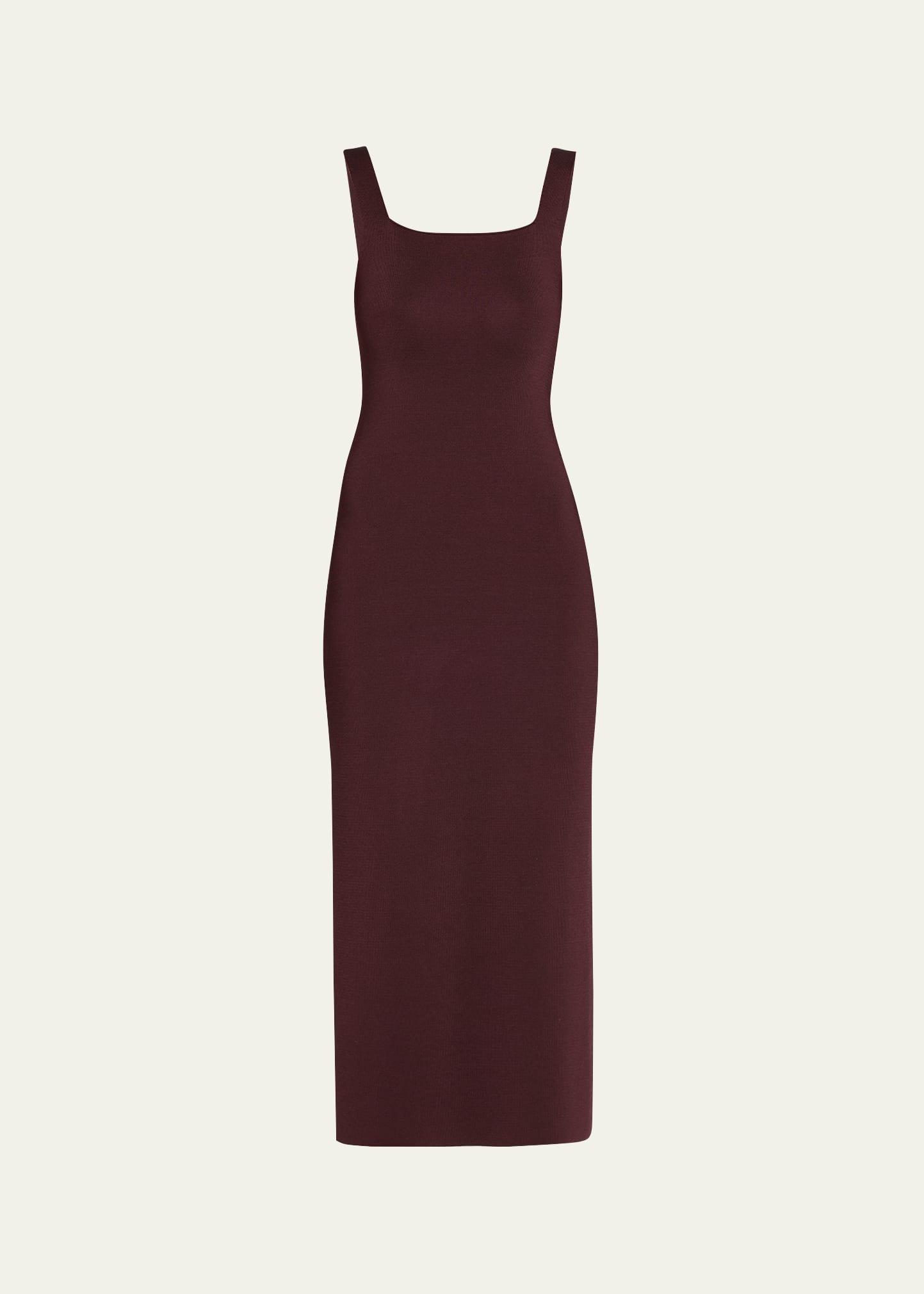 dixi square-neck sleeveless knit maxi dress