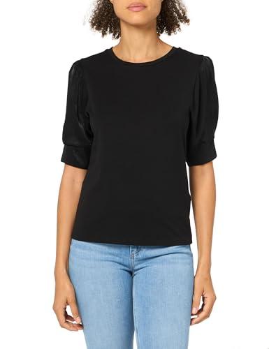 dkny women's everyday essential short sleeve top, black
