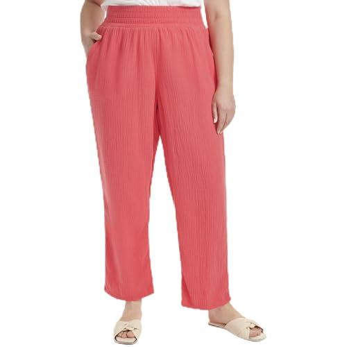dkny women's plus size sleeveless trendy v-neck soft, beah coral