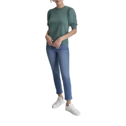 dkny women's ruched soft trendy top, spruce
