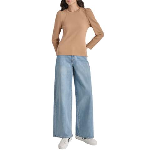 dkny women's soft comfortable trendy top, truffle brown