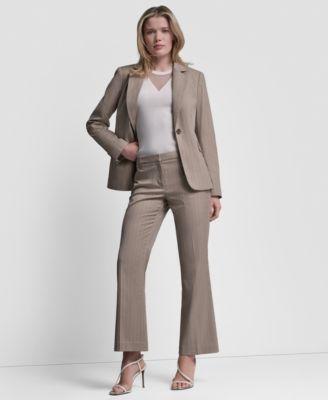 dkny womens vertical pinstripe blazer jacket modern fit pinstripe trousers