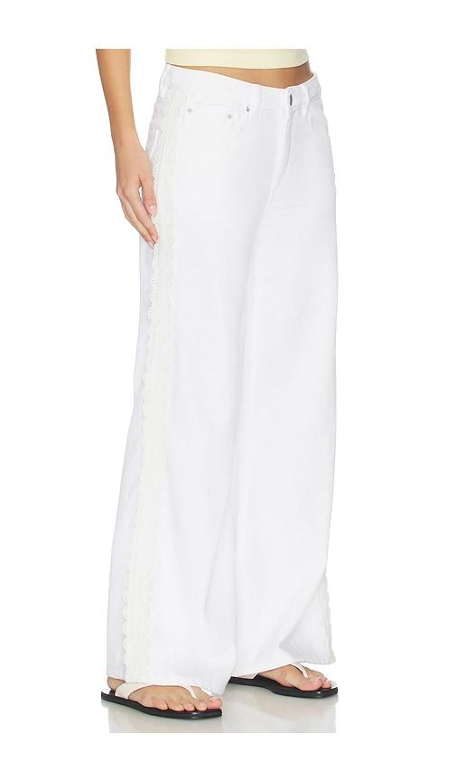 dl1961 alex low rise wide leg jeans in white.