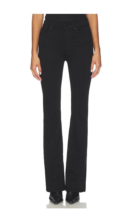 dl1961 bridget high rise bootcut instasculptâ¢ jeans in black.