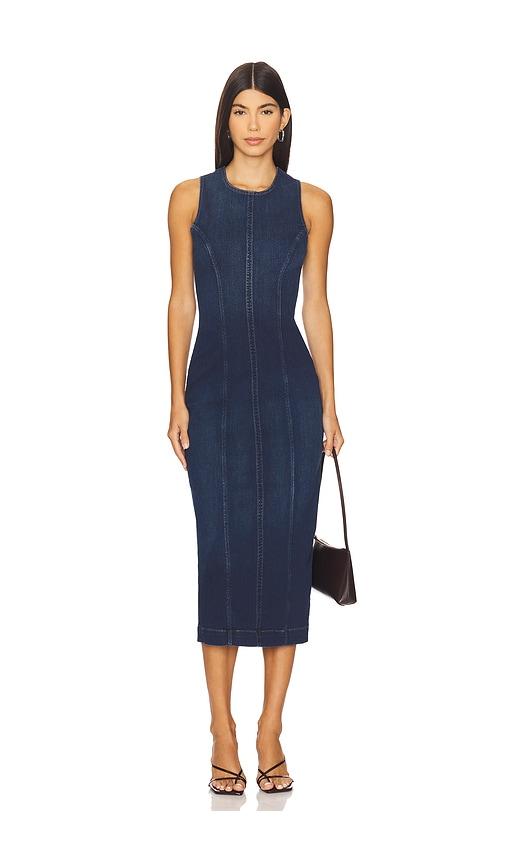 dl1961 esme midi dress in blue.
