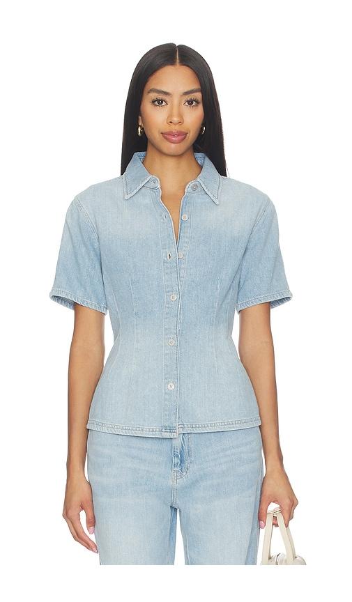 dl1961 joice aura shirt in blue.