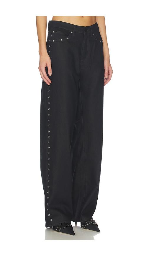 dl1961 kaylen high rise soft curve jeans in black.