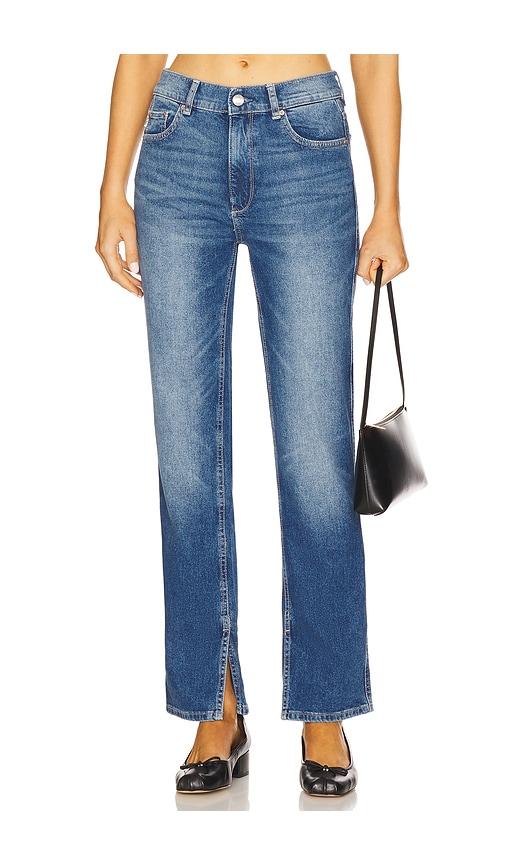 dl1961 patti straight leg jeans in blue.