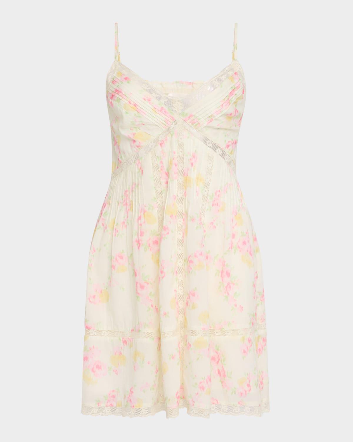 docila floral cotton mini dress