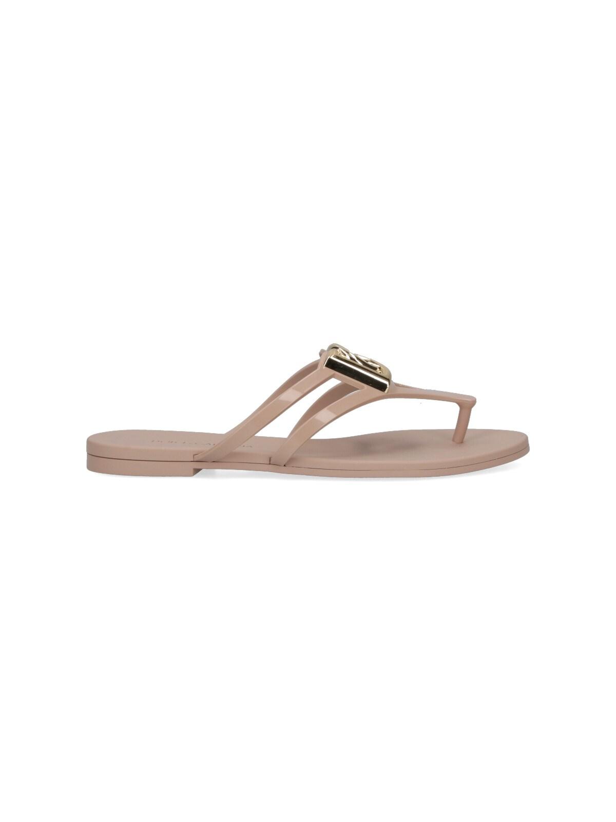 dolce & gabbana 'dg' thong sandals
